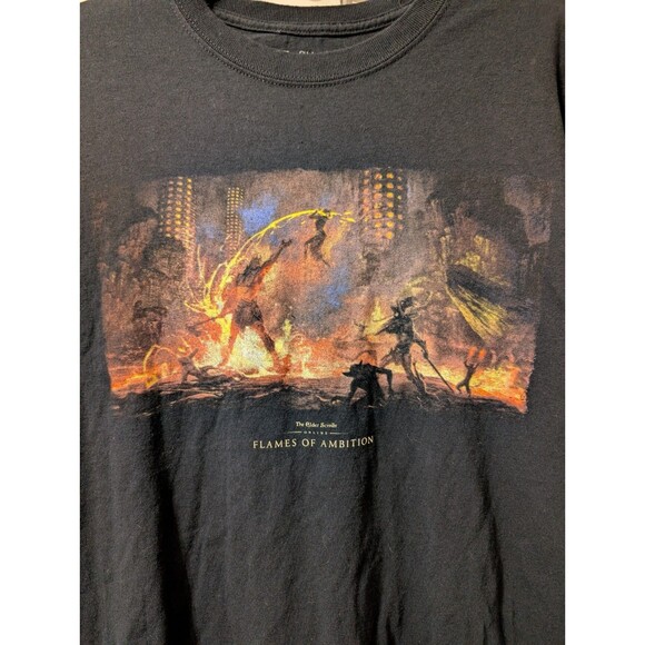 Elder Scrolls Online Flames of Ambition Shirt 2XL Bethesda Loot Wear Exclusive - Picture 14 of 15